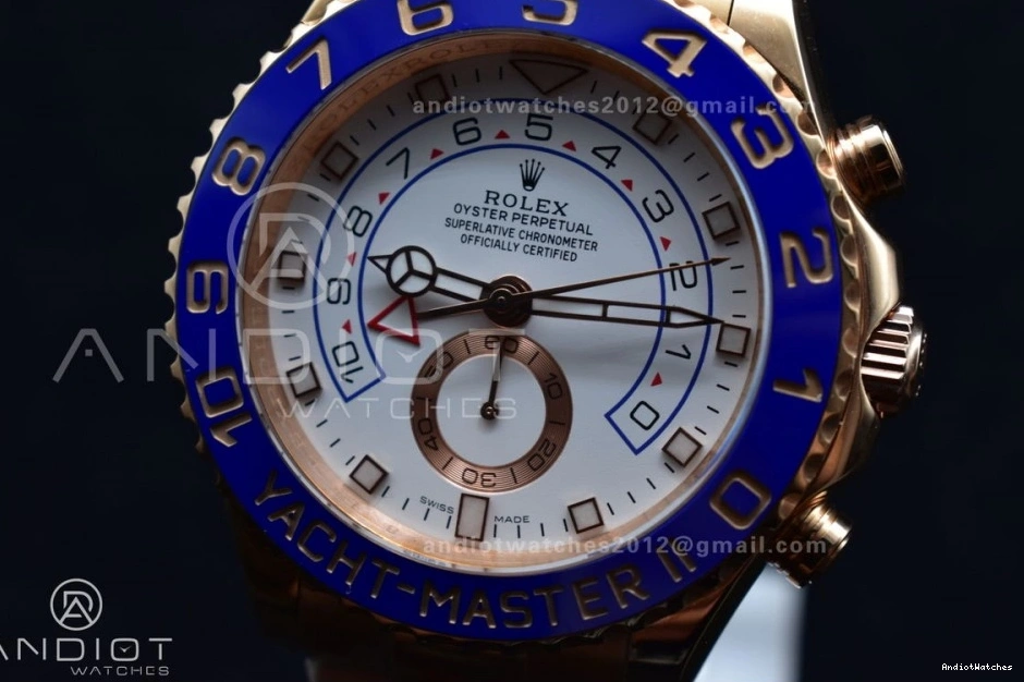 1223 Bracelet GMF A RG Best Blue 116685 1:1 Ceramic II Edition on TopPick YachtMaster RG 1221